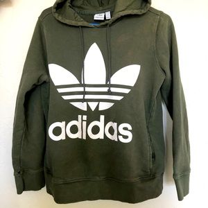 Army/olive green Adidas hoodie